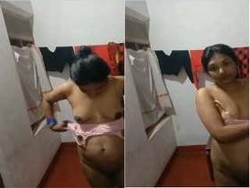 Indian Tamil wife goes nude for her husband's pleasure