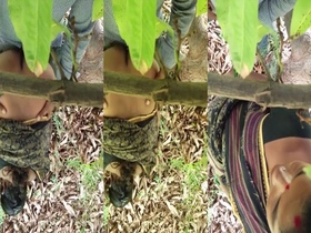 Desi bhabhi flaunts her big ass in outdoor MMS with neighbor