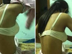 Indian girl tempted by another client in a threesome video
