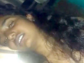 Busty Indian babe flaunts her breasts and gives a blowjob to her partner