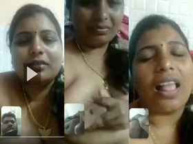 A Tamil wife's phone sex chat with her lover, captured in MMS video