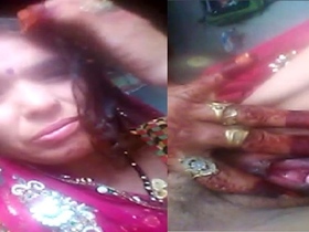 Rajasthani wife's live video of her pink pussy in village