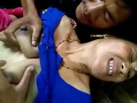 Pairs from Manipur kissing and sucking breasts