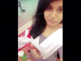 College girl gets naughty in Indian video