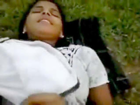 Hot couple in desi village enjoys outdoor sex