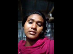 Local Indian girl flaunts her big boobs in a village setting