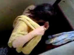 Indian aunty's private bath time recorded