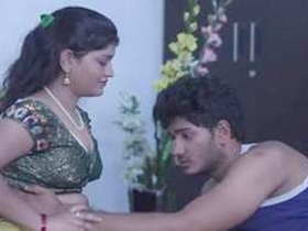 Intimate moments of a wedded pair