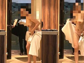 Indian wife reveals breasts to hotel room service attendant by dropping towel