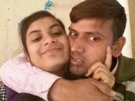 Desi couple shares passionate kisses in bedroom