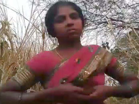 Rural Indian couple has sex in the woods