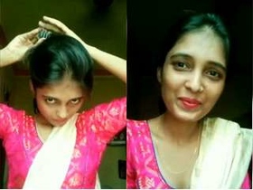 Indian girl teases with her boobs and pussy in part 5 of the video