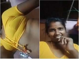 Exclusive Tamil bhabhi's first amateur porn video