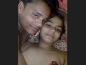 Desi lovers share intimate moments in a steamy video