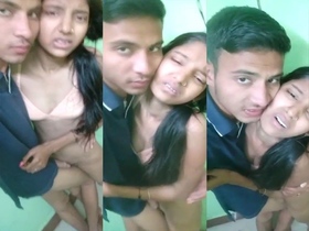 Desi college girl gets her pussy licked and fingered by a guy