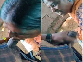 Tamil beauty Randy gives an exclusive outdoor blowjob