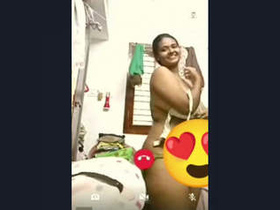 Part 1 of Desi bhabhi's steamy VC session in a tanker