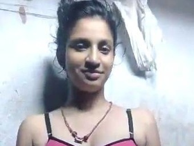 Busty Indian girl Ria takes nude selfies in the bathroom