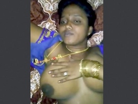 Tamil wife pleasures her husband with oral sex at night