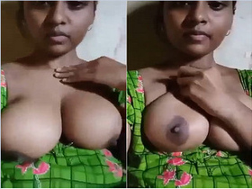 Hot Indian girl indulges in self-pleasure with her tits and fingers