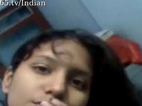 Naughty Indian college student shares nude selfies online
