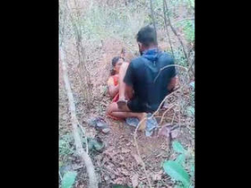 Elderly village woman enjoys outdoor sex with a penis