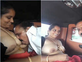 Busty Indian wife gives oral pleasure to husband