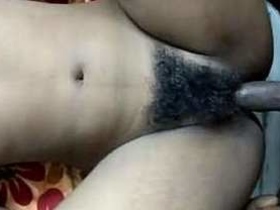 Indian maid's hairy twat gets pounded