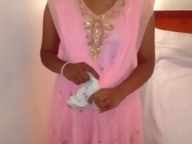 An auntie's passionate oral sex session with her partner in a hotel