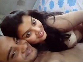 Indian lover enjoys oral sex and breast play with his GF