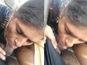 Indian housewife performs oral sex