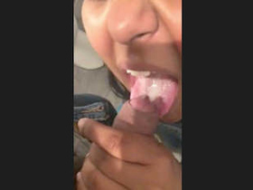 A young college woman becomes aroused and performs oral sex in a restroom stall