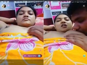 Busty Indian wife gives oral pleasure to her husband