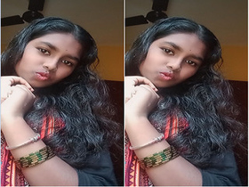 Cute Tamil girl reveals her body in part two