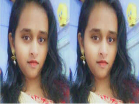 Watch as a beautiful South Indian girl flaunts her breasts and intimate area