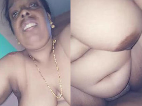 Mallu aunt gives a blowjob and rides like a pro