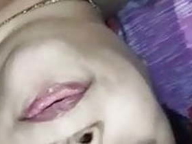 Indian mother gives a blowjob to a well-endowed man