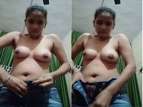 Beautiful Indian girl flaunts her breasts in part 3
