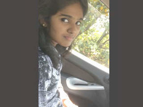 Desi's cute face getting fucked in the car