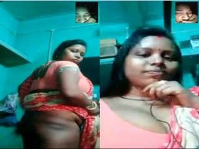 Exclusive video of a Desi bhabhi flaunting her curvy body and intimate areas