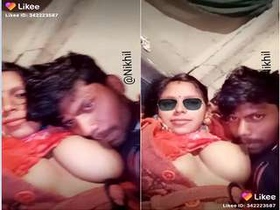Exclusive video of a Desi wife sucking boobs
