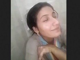 Pakistani teen in bathroom