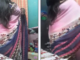 Desi housewife's assets on full display in steamy video