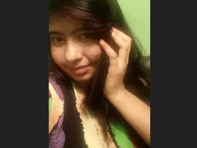 A stunning woman bathes and consumes her own semen