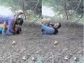 Exclusive video of Desi bhabhi's outdoor fucking with lover