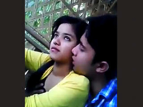 Indian couple shares intimate moment in secluded location