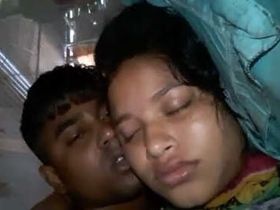 Sexy Desi couple caught in the act at midnight