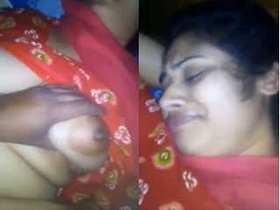 Desi girl gets her boobs pressed and fucked by her lover