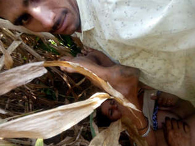 Rural couple engages in intense sex in the wild