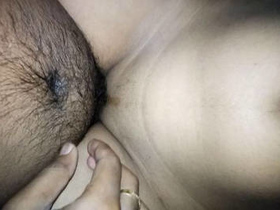 Full-length video of a stunning girl getting naked and having sex with her lover